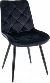SI Stolička Ralph Velvet čierna