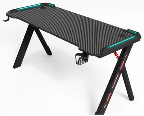 Herný stôl BG03 čierny 140 cm