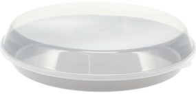 EH Servírovacia plastová misa s vekom 35,5 x 8,5 cm, sivá