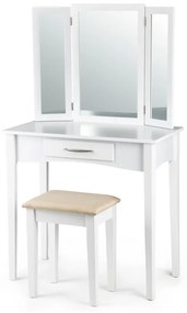 Toaletný stolík s veľkým nastaviteľným zrkadlom | + stolička