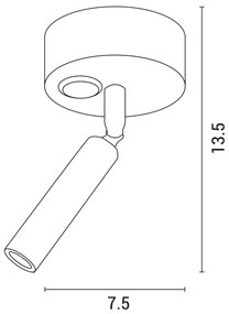 LED Nástenné bodové svietidlo ARISTON LED/3W/230V 3000K biela