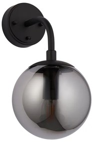 Endon 106664 - Nástenné svietidlo ONTARIO 1xE14/7W/230V čierna/dymová