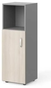 Stredná skriňa Manager 39,9 x 42,2 x 119,5 cm, ľavá, agát svetlý / sivá