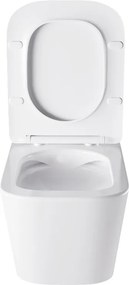 BPS-koupelny Závesná WC misa so SoftClose sedadlom HYD-4190, biela