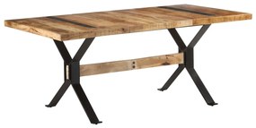 Jedálenský stôl 180x90x76 cm, surové mangové drevo