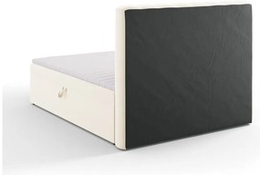 Béžová boxspring posteľ s úložným priestorom 160x200 cm Gina – Milo Casa