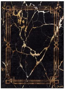 Dywany Łuszczów Kusový koberec Miro 51333.801 Marble black/gold - 120x170 cm