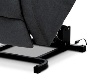 Polohovacie kreslo sivé, elektrické TV-1171 GREY2