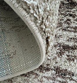Koberec Mosso 8252 béžový shaggy – obdĺžnikový, vlas 20 mm Rozmer: 60x100 cm