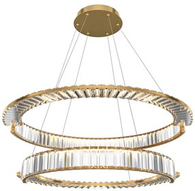 Maytoni P097PL-L90G4K - LED Luster na lanku KRONE LED/90W/230V pr. 80,5 cm zlatá