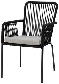 Čierne jedálenské stoličky v súprave 2 ks Santino – Bloomingville