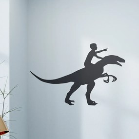 Veselá Stena Samolepka na stenu na stenu Chlapec a dinosaurus
