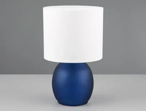 Stolní lampa Vela, modré sklo%