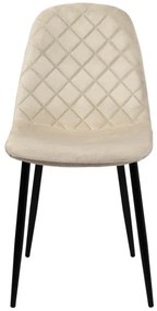 Jedálenská stolička ORLANDO zamatová, béžová