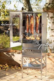 KAISER - PÄŤDESIATKA, prenosná udiareň, nerez