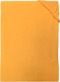 Posteľná plachta jersey svetlo oranžová TiaHome - 90x200cm