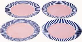 Porcelánové plytké taniere Aunty, 4 ks