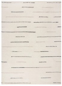 Krémový ručne tkaný vlnený koberec 160x230 cm Dottie Linear – Flair Rugs