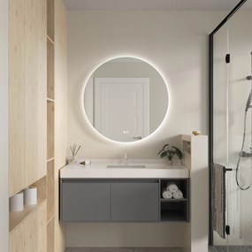 Erga Sofia, okrúhle LED zrkadlo 120cm, 2760 lm, 3 farby svetla, ERG-V01-207-1212