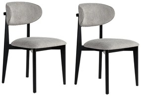 Sada jedálenských stoličiek Lionte Grey and Black,2 ks