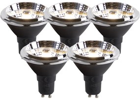 Sada 5 žiaroviek GU10 dim to warm LED AR70 6W 2000K-3000K