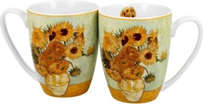 Porcelánový hrnček Van Gogh Sunflowers 350 ml sada 2ks