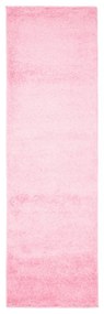 Kusový koberec Shaggy Parba ružový atyp 80x200cm