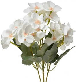 Dekorácia umelá kvetina s bielymi kvetmi - 16*12*30 cm