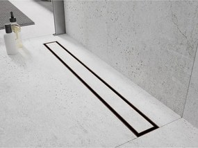 Mexen Flat 360° M13 sprchový žľab 2v1, 60 cm, medená matná, 1C10060-40