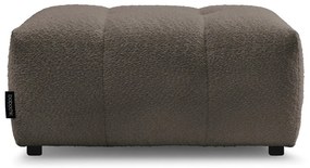 Hnedá podnožka z textílie buklé Roxelane – Bobochic Paris