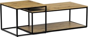 Sada 2 konferenčných stolíkov CT-X7123 OAK