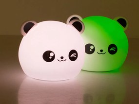 Verk 24079 Nočná RGB lampička dotyková panda USB 1200mAh s diaľkovým ovládaním