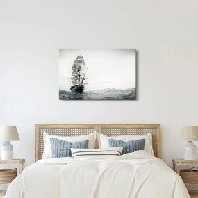 Obraz - Loď plávajúca po oceáne (90x60 cm)