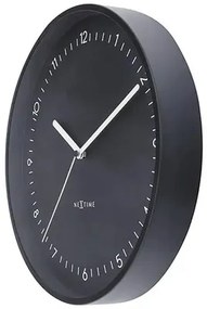 Nástenné hodiny NeXtime Berlin Ø30 cm čierne