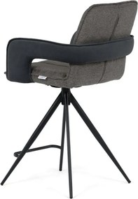Barová stolička otočná 180° AUB-F1146 GREY2 sivá