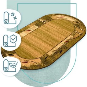 Koberec Agnella Standard Erba Chrom ovál