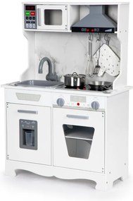 Drevená detská kuchynka ECOTOYS so LED a zvukom