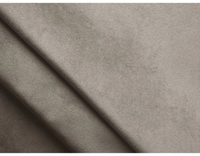 Béžová zamatová rohová pohovka (ľavý roh) Moana – Makamii