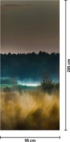 Fototapeta na dvere - Horská krajina (95x205cm)