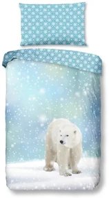 Good Morning Flanelová obliečka Good Morning 6947 Ice Bear 140x200/70x90 cm