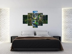 Obraz - Rieka v skalnatom údolí (150x105 cm)