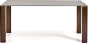 Sklenený jedálenský stôl 90x160 cm Adularia – Kave Home