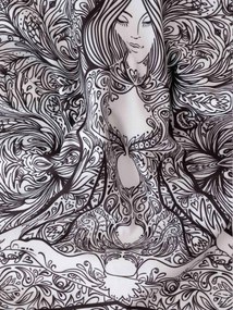 Obliečka na vankúšik mikroplyš 45 × 45 cm - Buddha 6 L02