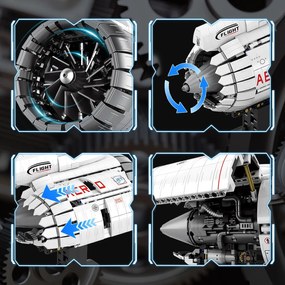 Sada stavebných kociek – Motor lietadla ZKL.33019 (1786 dielikov)
