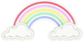 Globo 28056 - LED neónová nástenná dekorácia RAINY LED/3W/USB dúha
