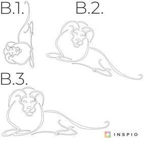 Nálepka na stenu - Lev