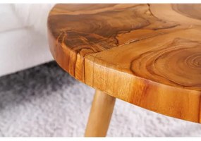 Konferenčný stôl Mosaik 44712 Ø60cm Drevo Teak  - Komfort-nábytok