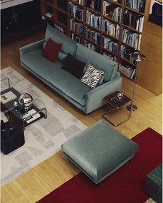 Stojacia lampa v striebornej farbe s kovovým tienidlom (výška 130 cm) Nuvira – Kave Home