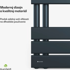 Blumfeldt Fairmont radiátor | 60 x 160 cm | nástenná montáž | moderný dizajn | prevádzka na teplú vodu