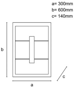 LED stmievateľný prisadený luster LED/40W/230V 3000-6500K + diaľkové ovládanie
